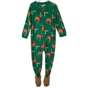 Carter’s Child of Mine Christmas Reindeer One Piece Pajamas Size 5T